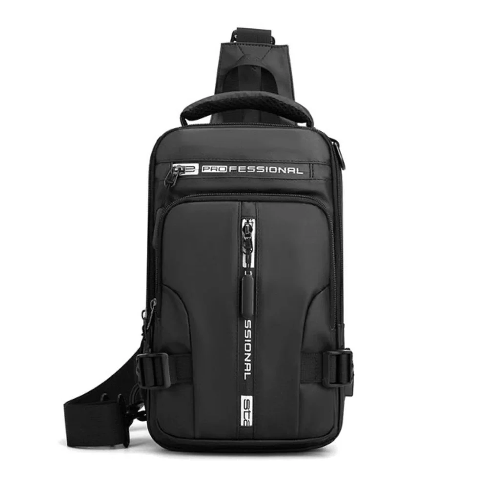 3 style men’s USB charging sidebag